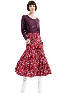 Dlouhá hřejivá sukně pro ženy Surkana 563Anni613 vzor