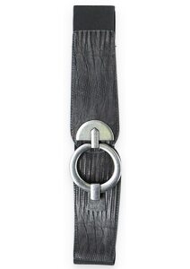 Dámský široký pásek s ozdobnou sponou MML-1319 šedá