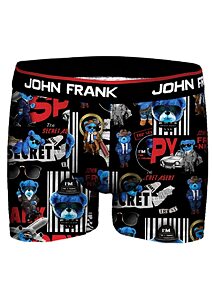 Pánské vtipné boxerky John Frank JFBD354 spy black