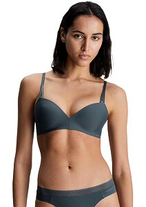 Push-up podprsenka bez kostic Calvin Klein QF6017E dark slate