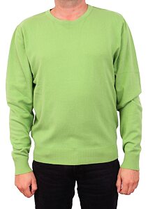 Pánsky príjemný zelený sveter AMJ S 015