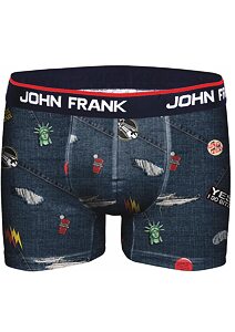 Boxerky pro muže s potiskem John Frank 225 jeans