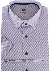 Pánska košeľa AMJ Comfort VKBR 1194 biela s tlačou