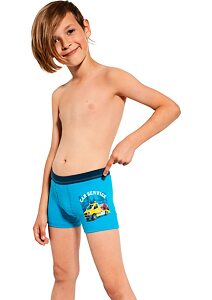 Chlapecké boxerky Cornette Kids Car Service tyrkys