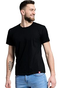 Pánské tričko CityZen černé s krátkým rukávem