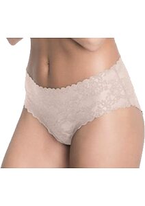 Krajkové bezešvé kalhotky Bellie tělová