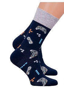 Klasické pánské ponožky Steven16084 s ovládacími prvky Game