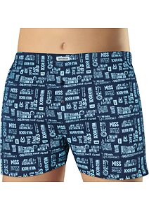 Pánské trenky s mladistvými nápisy Andrie PS 5723 navy