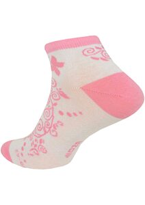 Kotníčkové ponožky Hoza H2027 bílo-pink