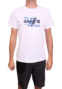 Pánské tričko s krátkým rukávem Scharf SFL23055 bílo-modrá