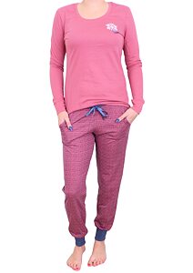 Dlouhé pyžamo pro ženy Pleas 180756 vřesová
