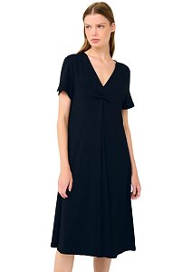 Jednoduché letní šaty s plisé Vamp 22510 blue