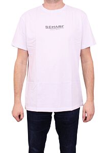 Bavlnené tričko pre mužov Scharf SFZ055 bielé