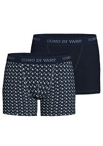 Vamp - 2PCS LONG BOXER 15882 blue oxford