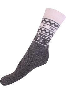 Ponožky Gapo Thermo Vločka bielošedé