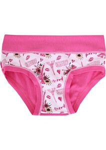 Bavlněné kalhotky s obrázky Emy Bimba B2536 rosa fluo