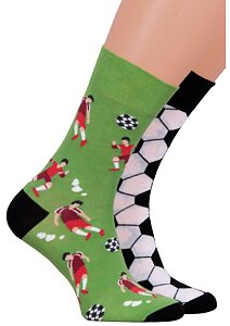 Pánské vzorované ponožky More 75079 fotbal