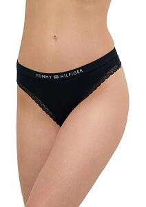 Dámská tanga Tommy Hilfiger UW0UW04184 navy