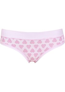 Pohodlné dámské kalhotky Lovely Girl 6031 srdíčka bílá