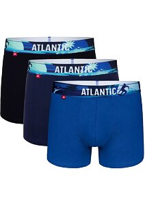 Boxerky pro muže Atlantic 3MH-164 3pack modré