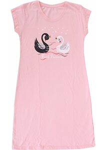 Čarovná dievčenské nočné košele Cornette Kids Swan pink
