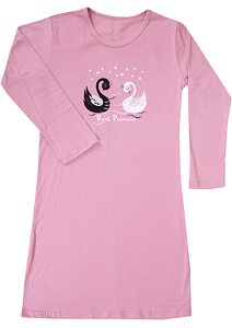 Kouzelná dívčí noční košile Cornette Swan st.růžová