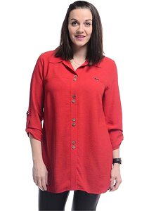 Elegantná dámska košeľa Tolmea 2421 červená