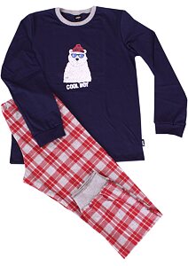 Bavlnené pyžamo Pleas pre deti 176382 navy