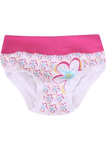 Bavlnené dievčenské nohavičky s obrázkami Emy Bimba B2504 rosa fluo