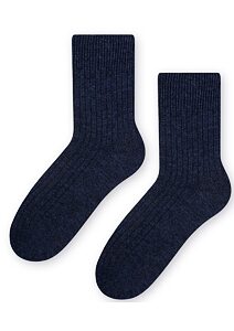 Vlnené ponožky Steven 41093 navy