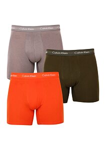 Boxerky pro muže Calvin Klein NB1770A  6GL Cotton stretch 3pack