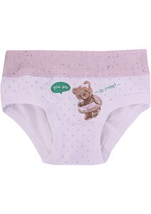 Dívčí kalhotky s obrázky Emy Bimba B2665 old mouve