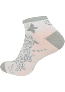 Kotníčkové ponožky Hoza H2027 bílo-šedá