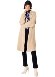 Trendy kabát pro ženy  Svenja Yest 0004141 sv.káva