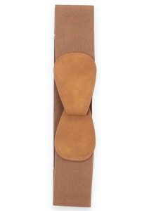 Dámský široký pásek s ozdobnou sponou MML-180 camel