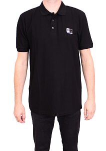Příjemné pánské tričko s límečkem Scharf SFZ23057 černá