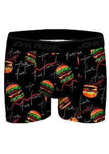 Pánské vtipné boxerky John Frank JFBD361 burger