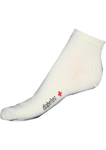 Ponožky Matex Diabetes 391 - bílá