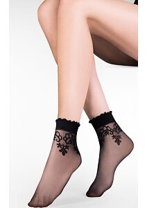 Černé silonkové ponožky 