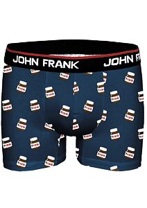 Boxerky pro muže s potiskem John Frank 315 chocofrank