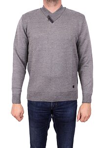 Módny sveter pre mužov Jordi 503 sivý