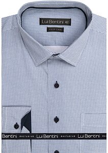 Luxusní pánská košile Lui Bentini LD 219 bílo-modrá