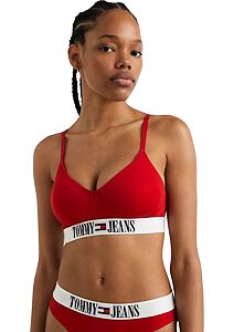 Sportovní podprsenka Tommy Hilfiger Bralette UW0UW004257 červená