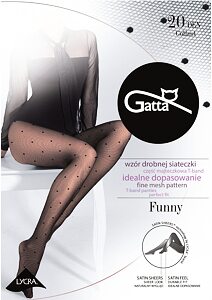 Vzorované punčochové kalhoty Gatta Funny 05 černé