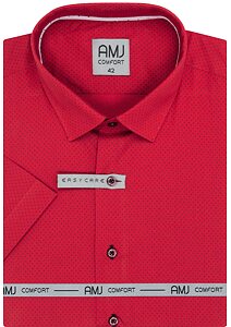 Košile AMJ Comfort slim VKSBR 1280 červená