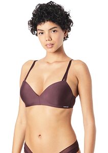 Push-up podprsenka bez kostic Calvin Klein QF6017E Power plum