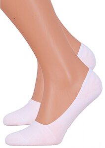 Nízké kotníčkové ponožky do balerín Steven 1058 bílé