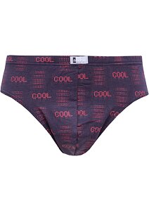 Pánské slipy s modalem Andrie PS 3567 navy-red