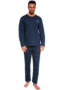 Pánské pyžamo s dlouhým rukávem Cornette Red Wood 2 navy