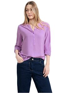 Ohrnovací dámská viskózová košile Cecil 344536 lilac